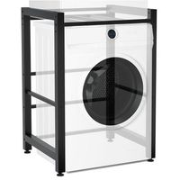 estante para lavadoras medina metal negro 62x75x105 cm clp