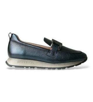 Hispanitas para mujer. HI254386 Mocasines de piel Kansas I25 azul (39), 1 a 3cm, Ninguno, Casual