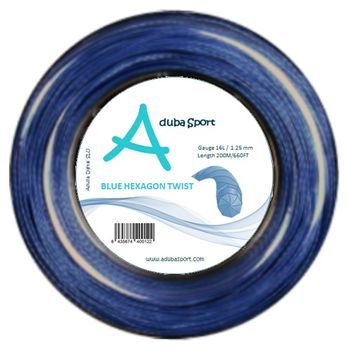Cordaje De Tenis Hexagon Twist Rollo 200m 1.35 Azul