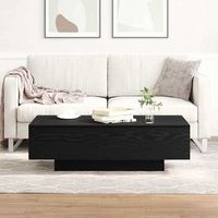 vidaxl mesa de cafe roble negro 100 x 495 x 31 cm