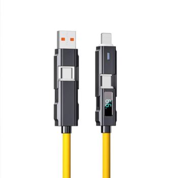 Cable USB Tipo C de carga rápida 4 en 1 multifuncional para teléfono Xiaomi,adaptador Micro USB de alta velocidad.