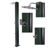 ducha solar piscina jardin exterior watermixer rt crm 30l lavapies rociador frontal 112 - verde