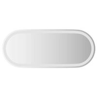 espejo de bano led ovalado 90x40 cm vidaxl
