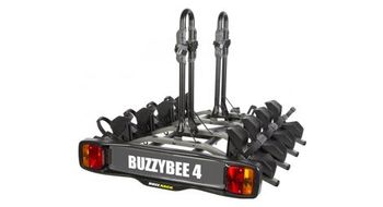 Buzz rack buzzy bee 4 portabicicletas de enganche 7 clavijas   4 bicicletas negro