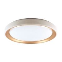 plafon kigali bel air 72w luz led 6480 lm con mando regulador blancooro o50x7 cm