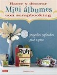 hacer y decorar mini albumes con scrapbooking