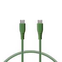 ksix cable carga ultra rapida usb-cusb-c 65 w 1m verde