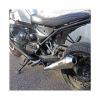 silenciador de escape moto guzzi bellagio mass cafe racer kit 2-1