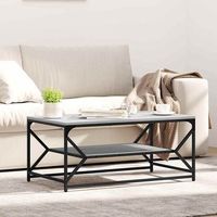 vidaxl mesa de cafe gris sonoma 90 x 50 x 40 cm