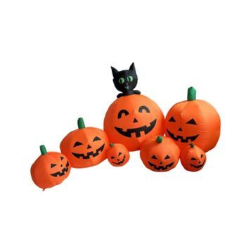 Decoración Inflable De Calabaza De Halloween De 2,3 M Para Fiestas Y Celebraciones En Interiores