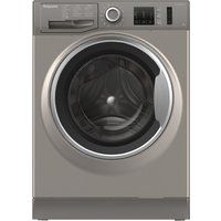hotpoint nm10 844 gs 8 kg 1400 spin washing machine - graphite graphite