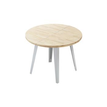 Mesa Redonda Extensible Berg-e Para Comedor Moderno