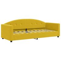cama individual  cama para adultos  sofa cama sin colchon terciopelo amarillo 80x200 cm