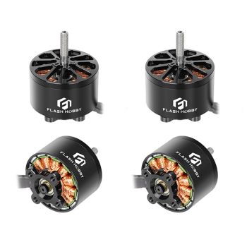 FLASHHOBBY Arthur 4320 350KV 6-12S Motor sin escobillas de alta potencia de 6mm para drones de carreras FPV RC DIY