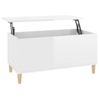 mesa de centro elevable diseno moderno y contemporaneo 90 x 445 x 45 cm madera de ingenieria blanca brillante dec038147