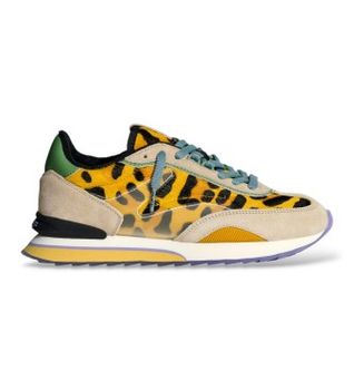 HOFF para mujer. 22603003 Zapatillas de Piel Art amarillo (42), Plano, Cordones, Casual