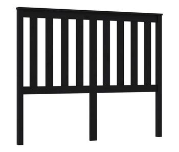 Vidaxl cabecero de cama madera maciza de pino negro 126x6x101 cm