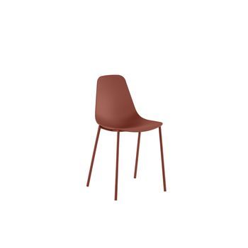 Frida - Silla De Polipropileno Color Óxido 4 Piezas