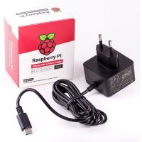 raspberry fuente de alimentacion usb-c para raspberry pi 4 5v 3a 15w negra