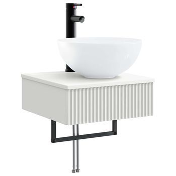 Lavabo De Lavado Montado En La Pared Blanco 40 X 41 X 40,5 Cm Vidaxl