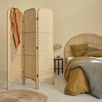 biombo de ratan y rejilla 170 cm