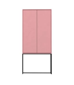 Armario aparador 2 puertas mdf rosa