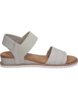 sandalias con cuna para mujer skechers bobs desert 31440-ofw color taupe 39