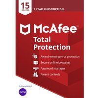 mcafee total protection 2019 - 1 year for 15 devices
