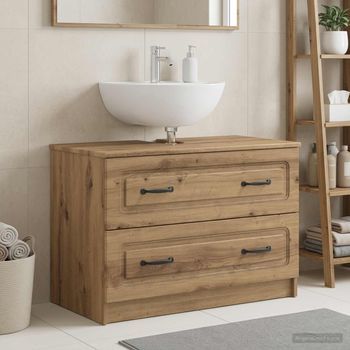 Vidaxl Mueble De Lavabo Para Baño Utrecht Roble Artisan