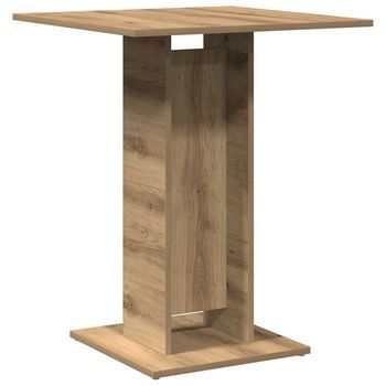 Mesa De Bistró Madera De Ingeniería Roble Artisan 60x60x75 Cm Vidaxl