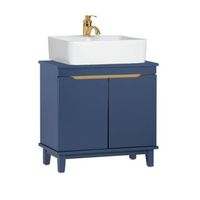 mueble para debajo del lavabo fregadero armario de bano armario de almacenaje de suelo 2 puertas azul 60 x 30 x 59 cm bzr113-b sobuy es