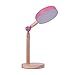 bel air home - lampara flexo de escritorio luppa - luz led 1212w - madera y metal - diseno moderno y elegante para oficinas y escritorios de casa - altura de 48 cm rosa