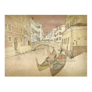 Papel Pintado 3d - Gondolas In Venice (350x270 Cm)