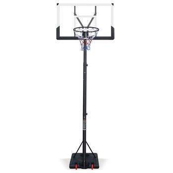 Canasta De Baloncesto - De Exterior - Acero Y Pvc - Negro Y Blanco (112x90x304.8cm)