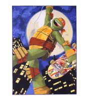 alfombra tortugas ninja michelangelo