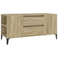 mueble para tv madera contrachapada roble sonoma 102x445x50 cm vidaxl