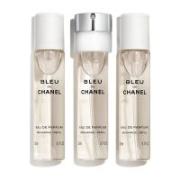 bleu de chanel eau de parfum twist and spray 3x20ml recarga