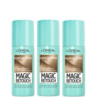 loreal paris magic retouch dark blonde root concealer spray trio bundle