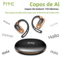 htc ne35 bluetooth v60 ai auriculares de traduccion ows auriculares deportivos llamadas de reduccion de ruido auriculares inalambricos graves hd de larga duracion