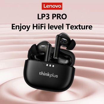 Auriculares Lenovo TWS, inalámbricos, con Bluetooth 5.3, sonido estéreo de alta fidelidad, cancelación de ruido, control táctil, llamadas de alta definición con micrófono, modelo nuevo.