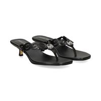 michael kors sandalias con tacon mujer - negro talla 7