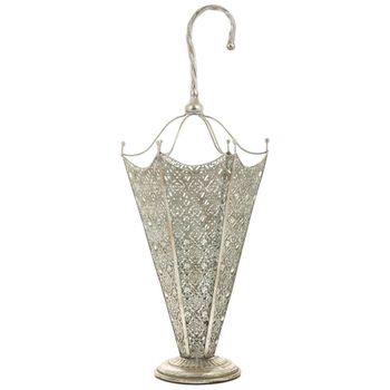 Paragüero de metal plata