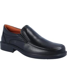de LUISETTI LUISETTI 0106 CONFORT STEP - ZAPATO DE PIEL SIN CORDONES NEGRO