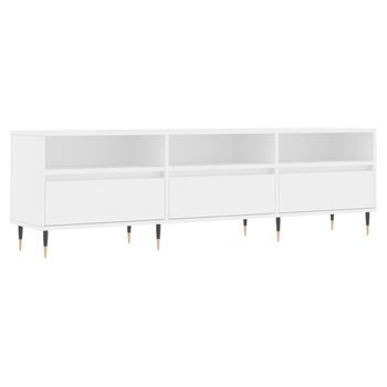 Mueble De Tv | Muebles De Salón Madera Contrachapada Blanco 150x30x44,5 Cm Cfw50174