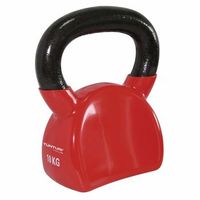 tunturi vinyl kettle bell 10kg red - pesa rusa 10kg rojo