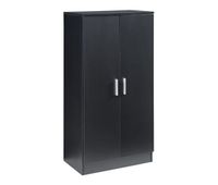 mueble zapatero notribontaa con estantes y puertas 108x55x35cm negro encasa