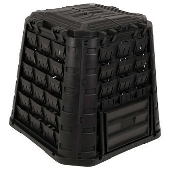 Compostador De Jardín Negro 91 X 91 X 83 Cm 100% Pp Vidaxl