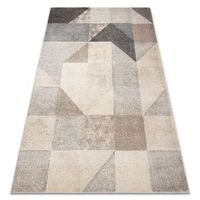 alfombra fusion 9777 crema  beige - geometrica moderna abstracta 160x220 cm