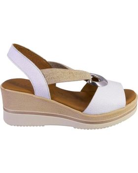 de KAOLA 1612 SANDALIAS DE MUJER PIEL BLANCO