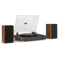 tocadiscos audizio rp335 80 w rms bluetooth correa usb-mp3 madera